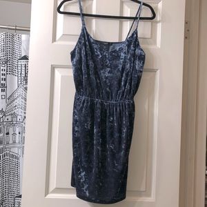 Velvet blue dress